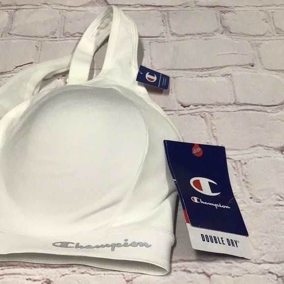 🌼CHAMPION  SPORTS BRA. Size 34DD. MAXIMUm SUPPORT. White . Racer back‎ w/ mesh - Picture 3 of 7